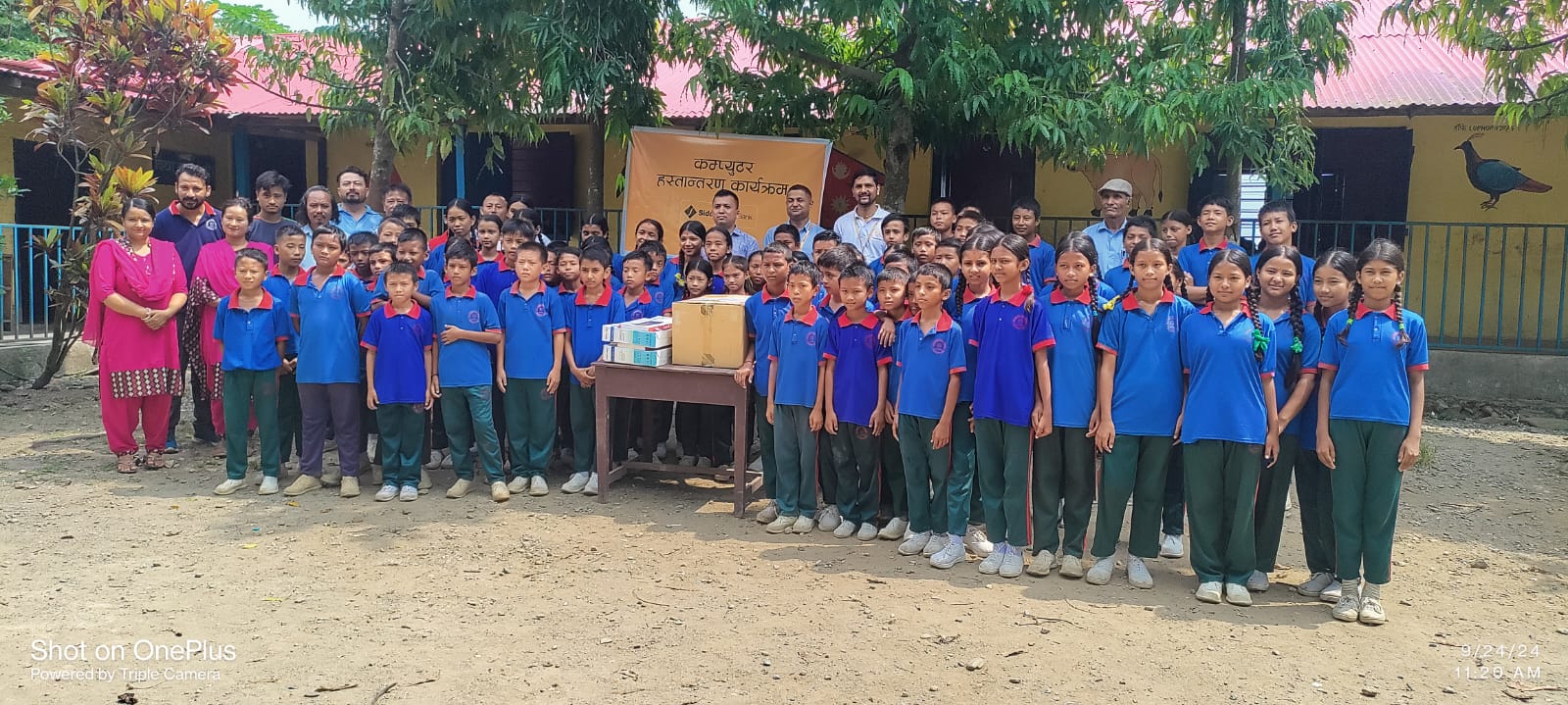 Support of two desktop computers to Balbhadra Aadharbhut School